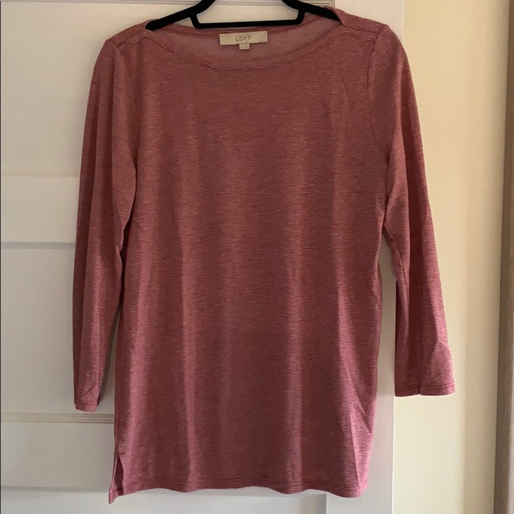 🐳 4 for 20! Loft 3/4 length sleeve top